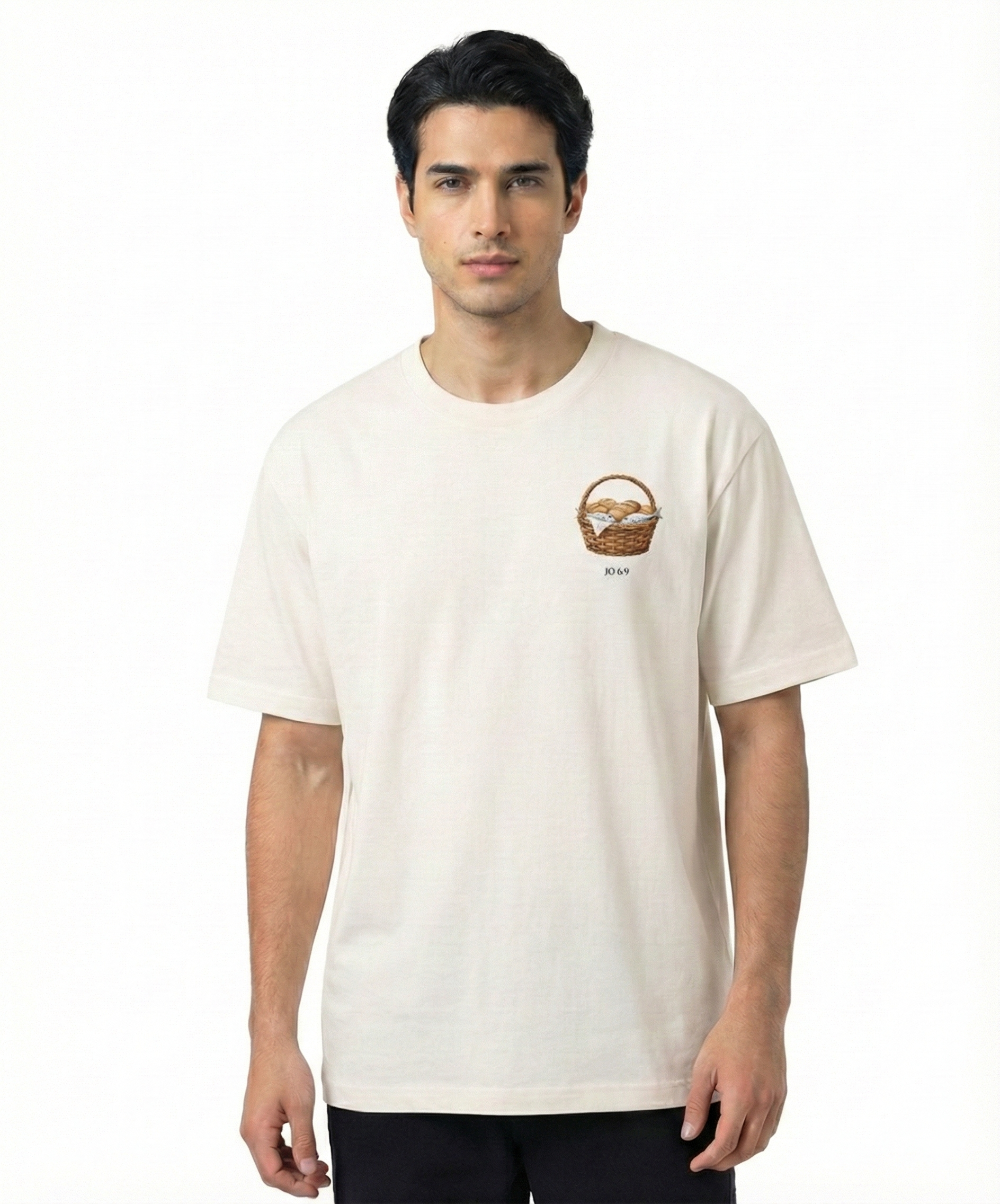 Camisa Oversized Premium Passagens Pão e Peixe - Jo 6:9