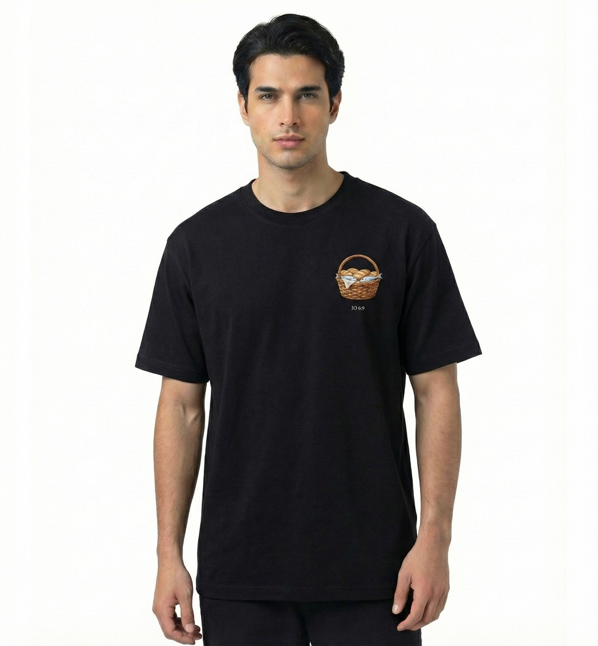 Camisa Oversized Premium Passagens Pão e Peixe - Jo 6:9