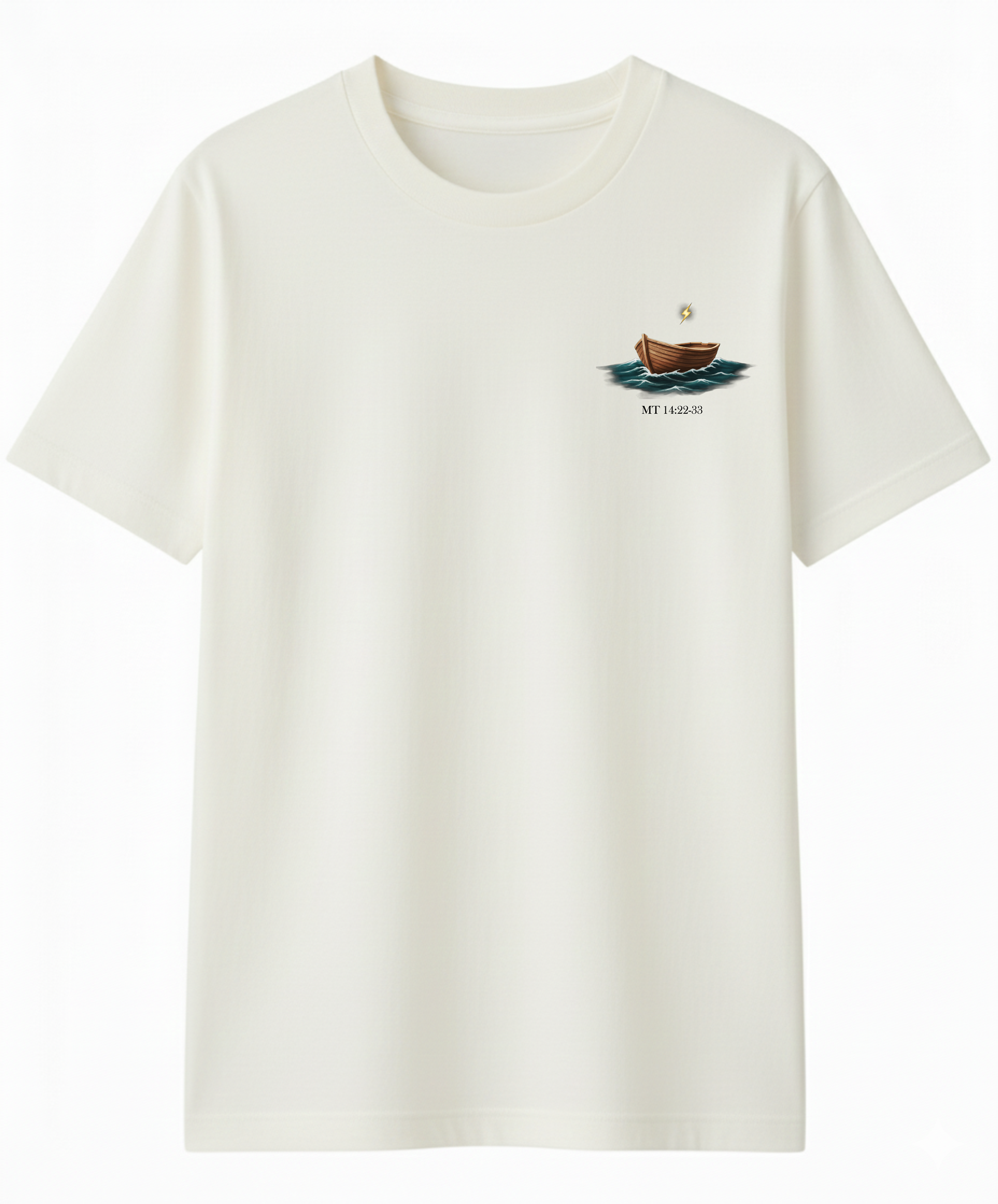 Camisa Oversized Premium Passagens Sob as Águas - Mt 14:22-23