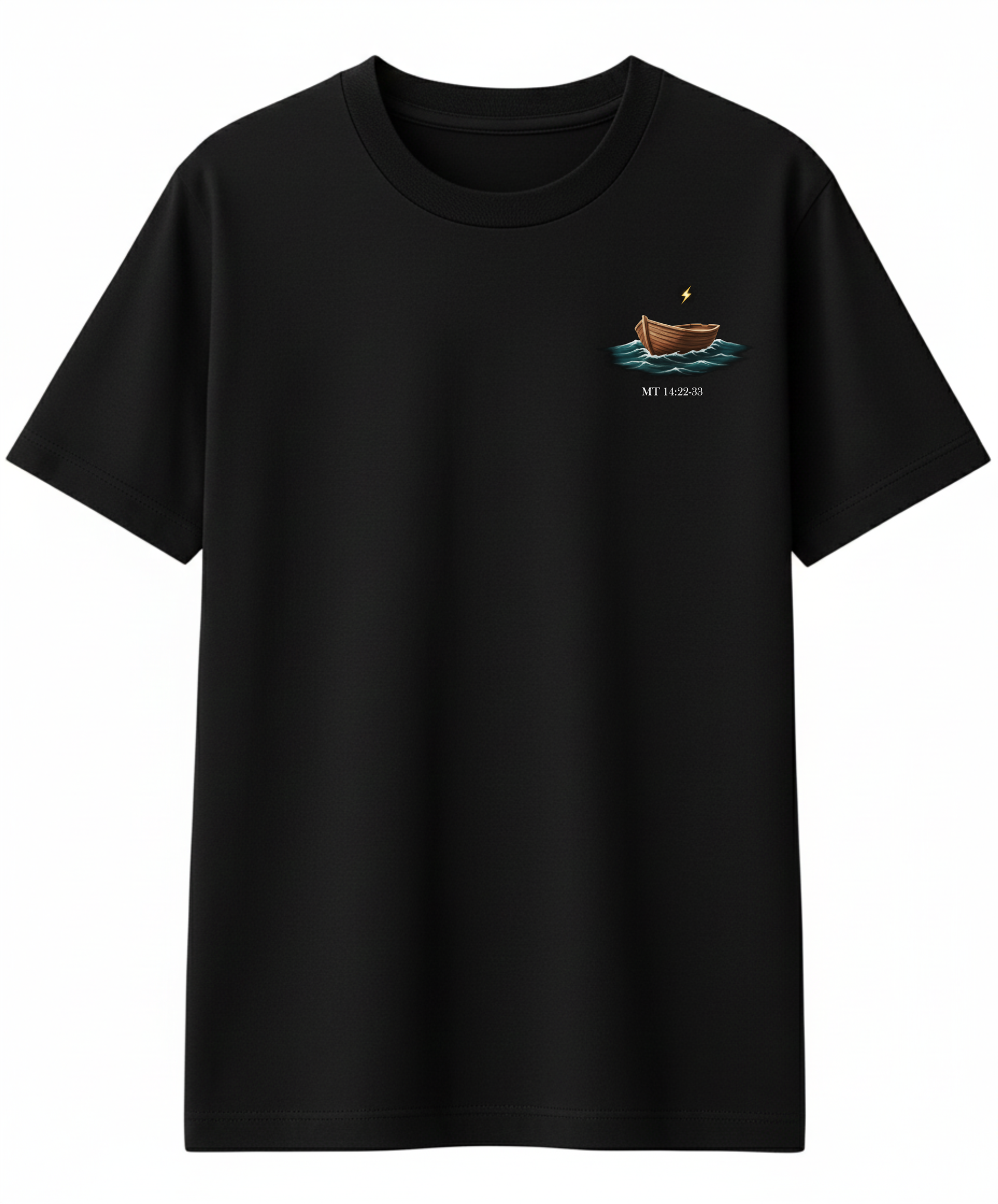 Camisa Oversized Premium Passagens Sob as Águas - Mt 14:22-23