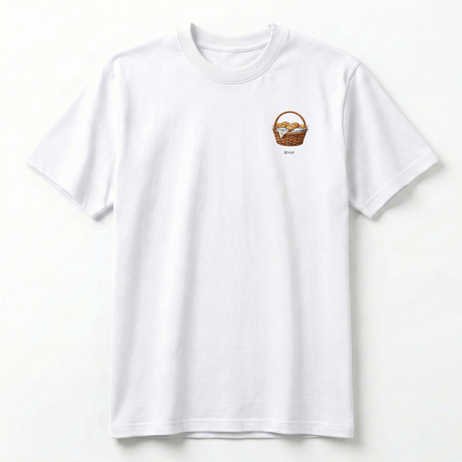 Camiseta Premium Passagens Pão e Peixe - Jo 6:9