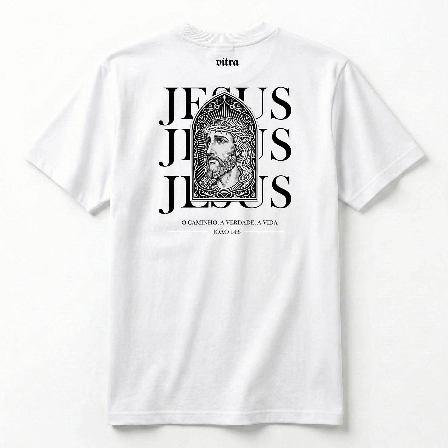 Camiseta Premium Vitral - Jesus Cristo