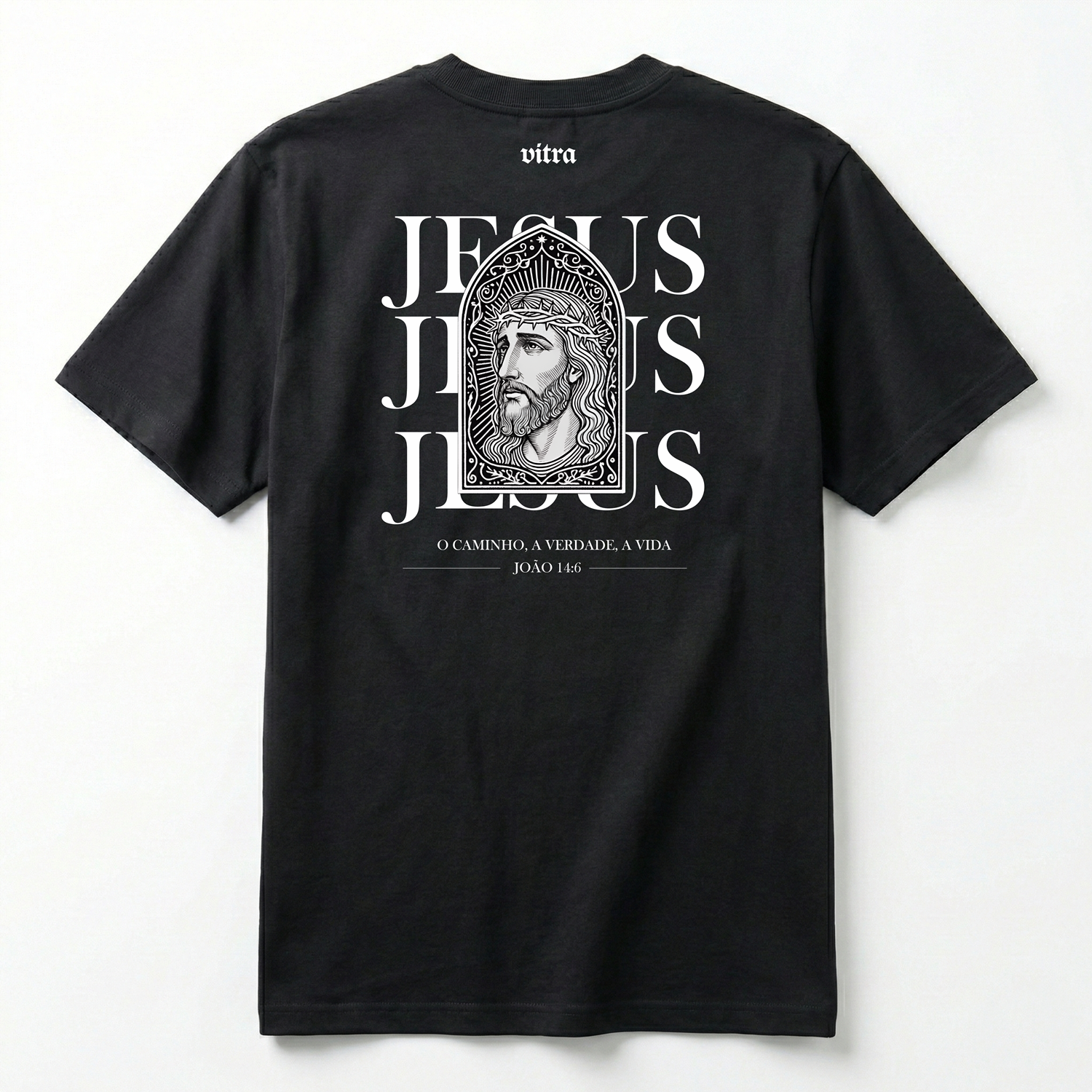 Camiseta Premium Vitral - Jesus Cristo