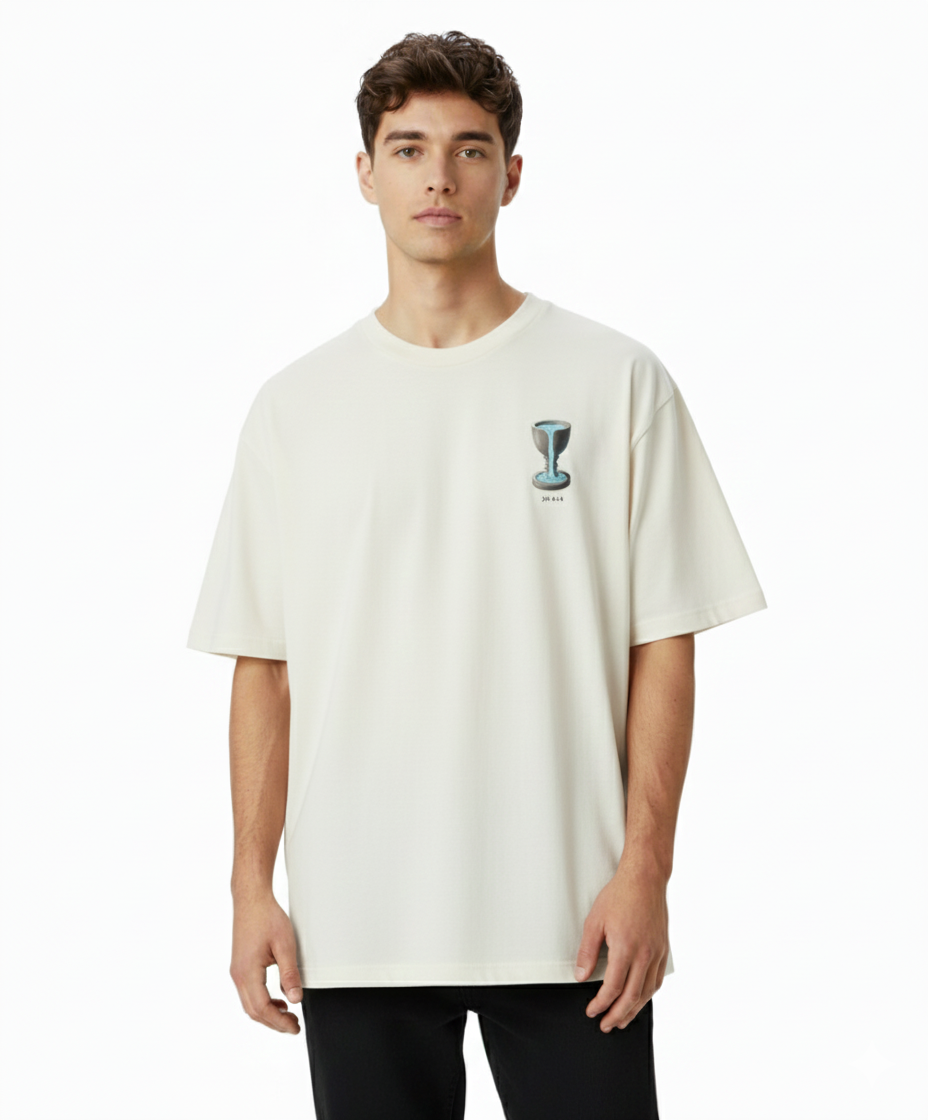 Camisa Oversized Premium Passagens Fonte de Água - João 4:14