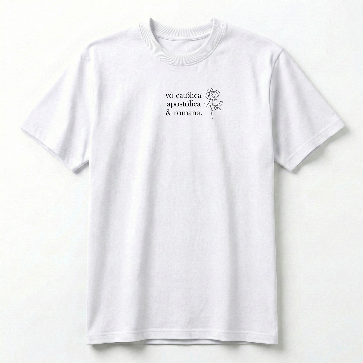 Camiseta Premium - Vó Católica, Apostólica e Romana.